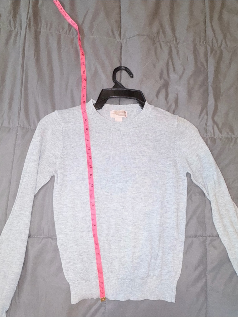 Forever 21 Contemporary Gray Crewneck Knit Sweater Women’s Size Small - Picture 5 of 5